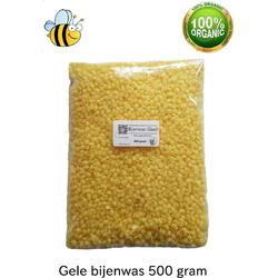 Gele Bijenwas | Korrels | 500 gram | 100% zuivere Bijenwas